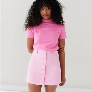 Lazy Oaf Pink Mini Skirt